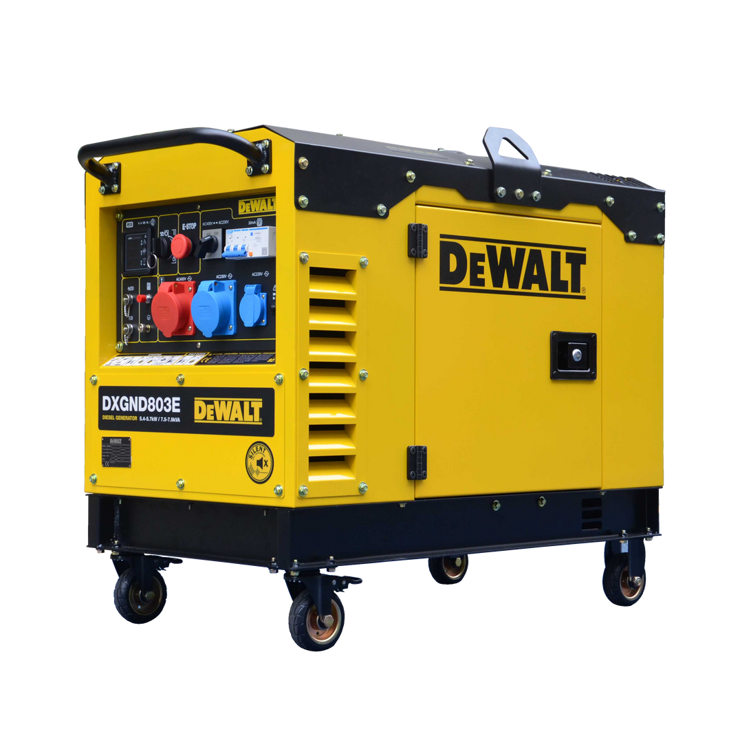 DeWalt Stromerzeuger 7,9 kVA Diesel DXGND803E Stromaggregat