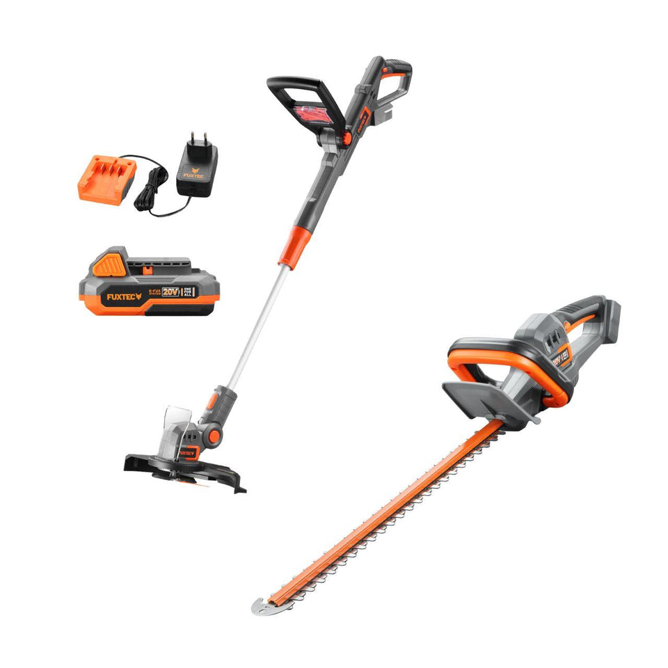 FUXTEC 20V Garten-Set FX-20VSET5 Rasentrimmer und Heckenschere