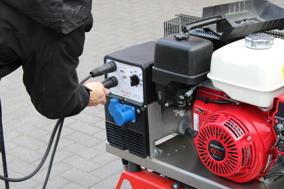 Ademax Druckluft-Kompressor 200 bar Stromaggregat 3,5 kVA Benzin Schweißgerät 180 MMA Honda AX31-TRIAG Stromerzeuger