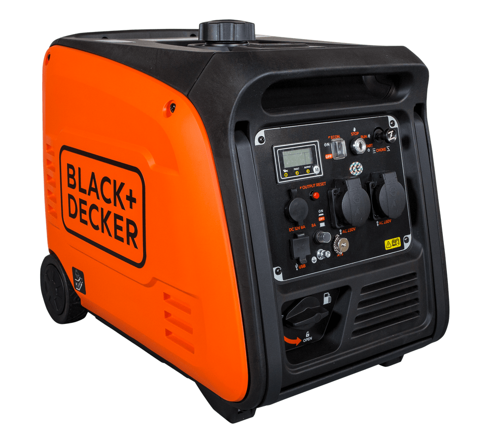 Black + Decker Inverter Stromaggregat Benzin 3900 Watt BXGNI4000E