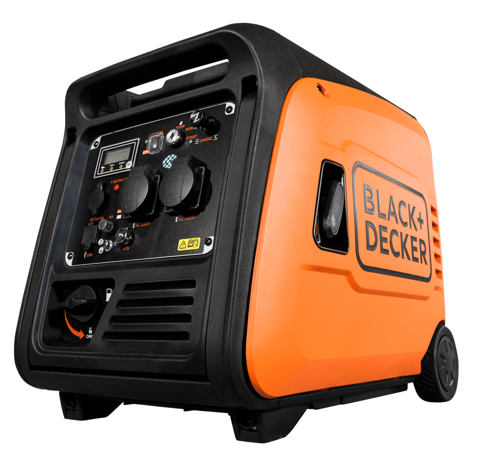 Black + Decker Inverter Stromaggregat Benzin 3900 Watt BXGNI4000E