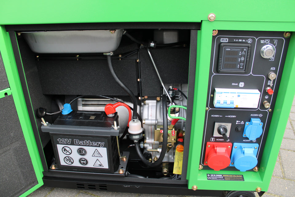 9 kvA Diesel NOT-STROMAGGREGAT STROMERZEUGER LEISE ENERGY