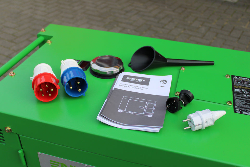 9 kvA Diesel NOT-STROMAGGREGAT STROMERZEUGER LEISE ENERGY