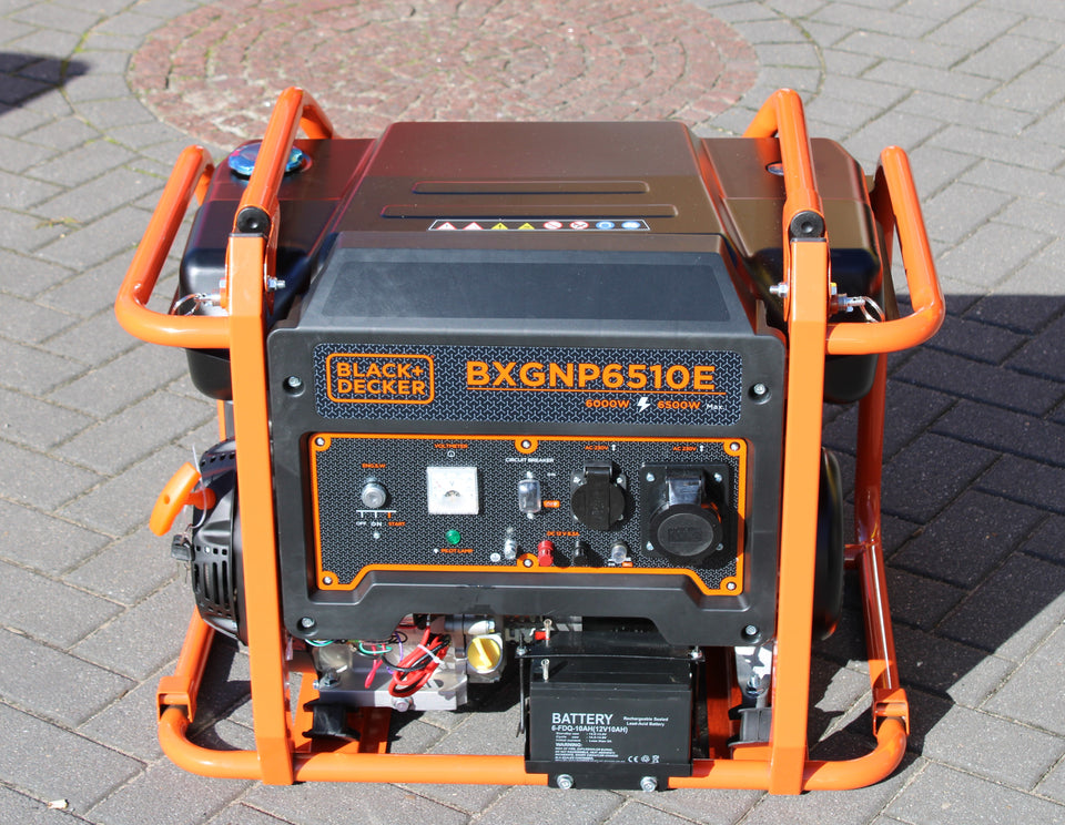 Black + Decker 6,5 kW Benzin Stromaggregat BXGNP6510E