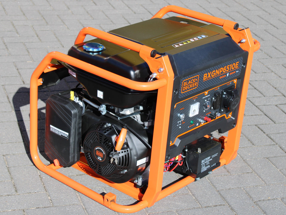 Black + Decker 6,5 kW Benzin Stromaggregat BXGNP6510E