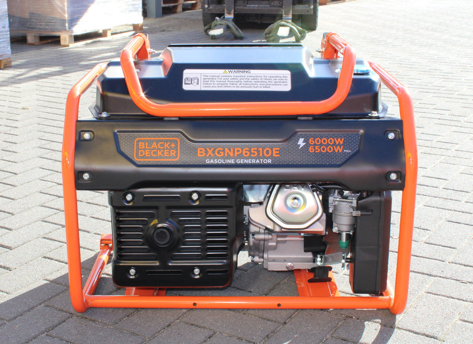 Black + Decker 6,5 kW Benzin Stromaggregat BXGNP6510E