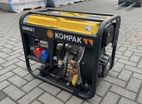PRO-KOMPAK Full Power 8kVA Diesel Stromaggregat K8000LE-T 230 & 400 V mit Räderset