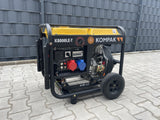 PRO-KOMPAK Full Power 8kVA Diesel Stromaggregat K8000LE-T 230 & 400 V mit Räderset