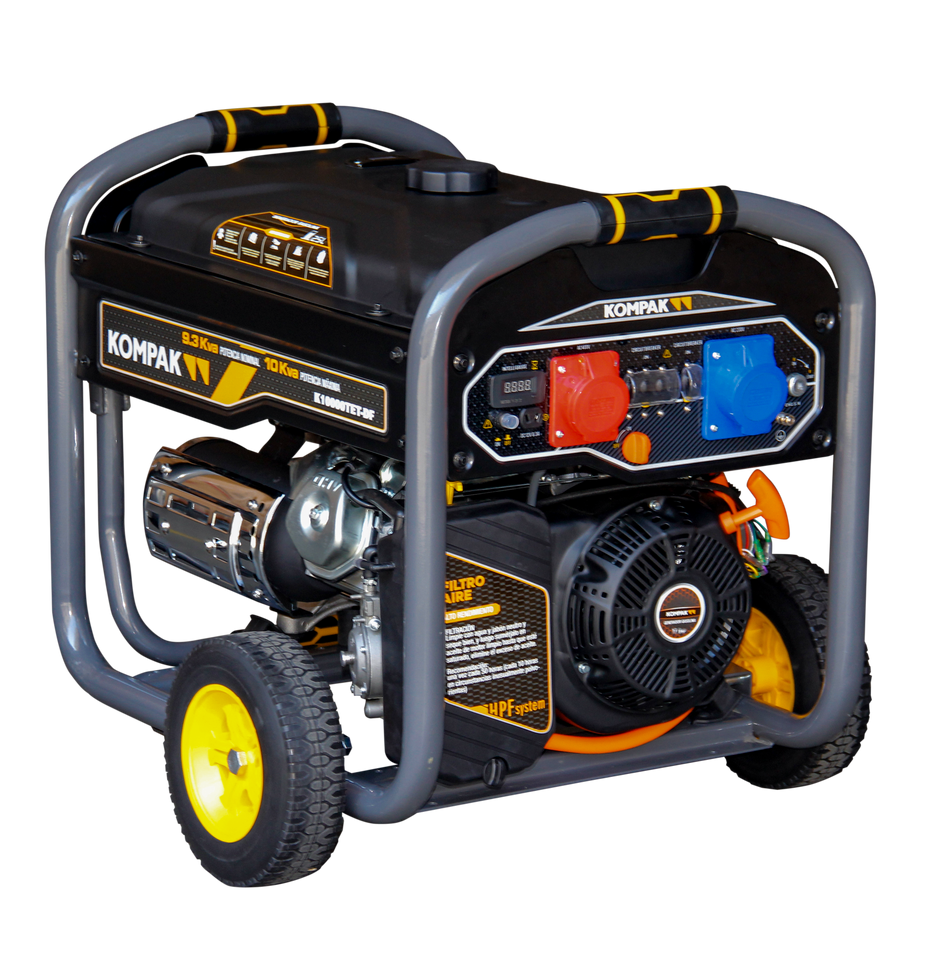 KOMPAK 10 kVA Gas & Benzin K10000TE-T-DF Stromerzeuger Stromaggregat