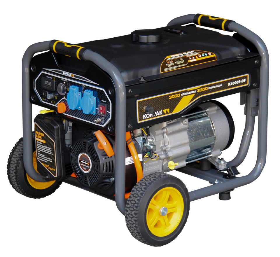 Gas & Benzin KOMPAK Stromerzeuger Stromaggregat 3.300 Watt K4000S-DF