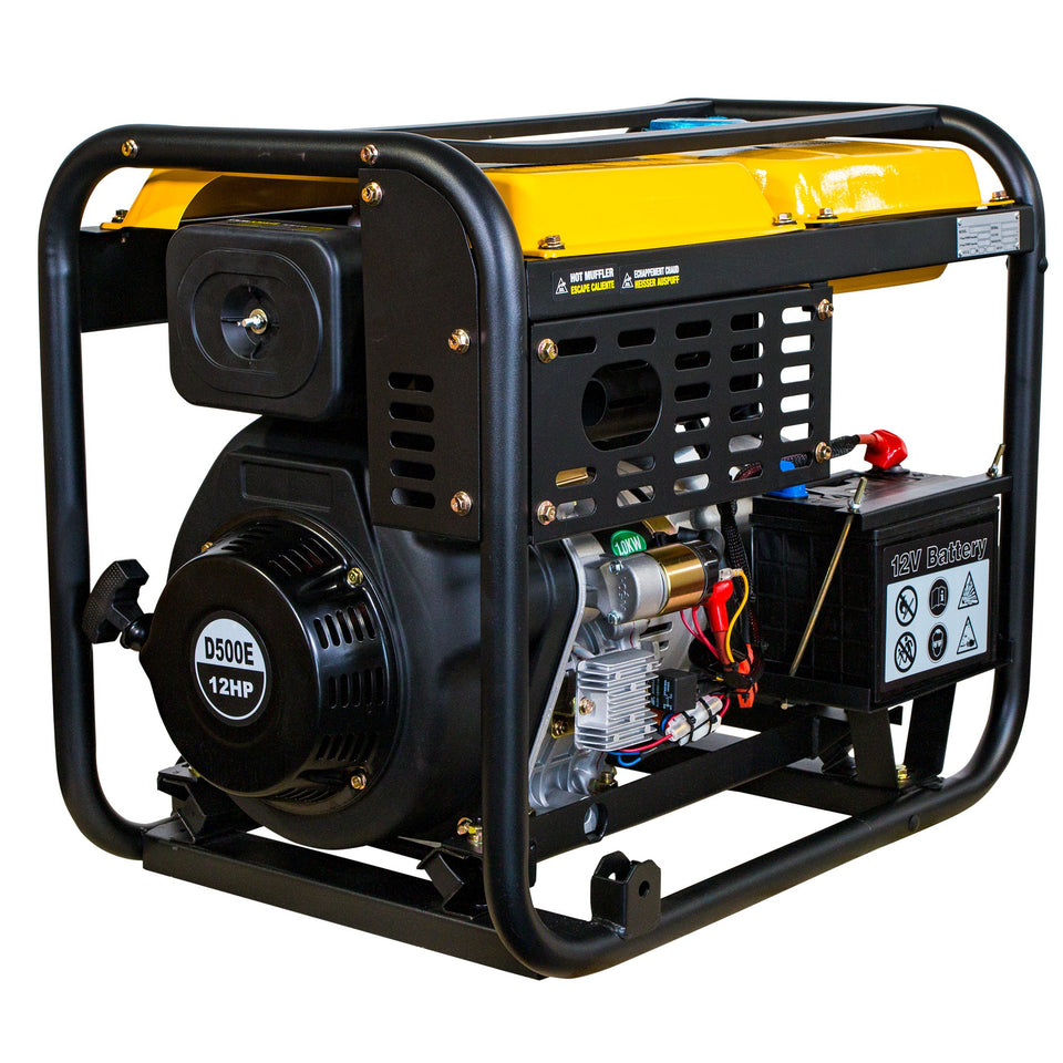 PRO-KOMPAK Full Power 8kVA Diesel Stromaggregat K8000LE-T 230 & 400 V mit Räderset