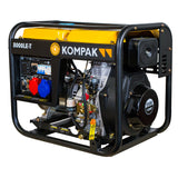PRO-KOMPAK Full Power 8kVA Diesel Stromaggregat K8000LE-T 230 & 400 V mit Räderset