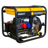 PRO-KOMPAK Full Power 8kVA Diesel Stromaggregat K8000LE-T 230 & 400 V mit Räderset