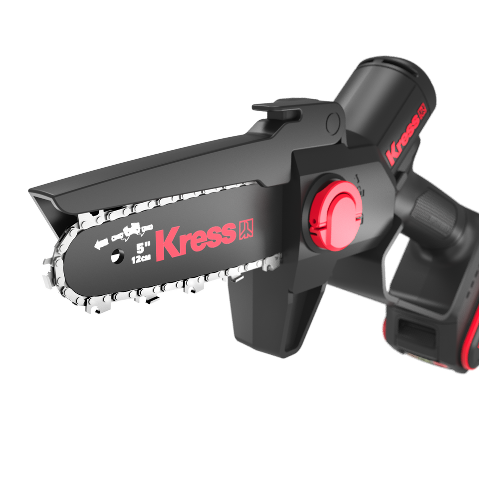 Kress 20 V 12 cm bürstenlose Einhand-Kettensäge