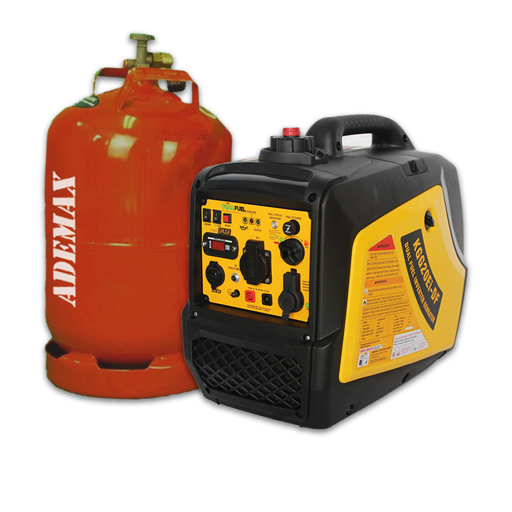 KOMPAK Inverter 2.300W Gas & Benzin KGG20Ei-DF Dual Fuel Stromerzeuger 230V