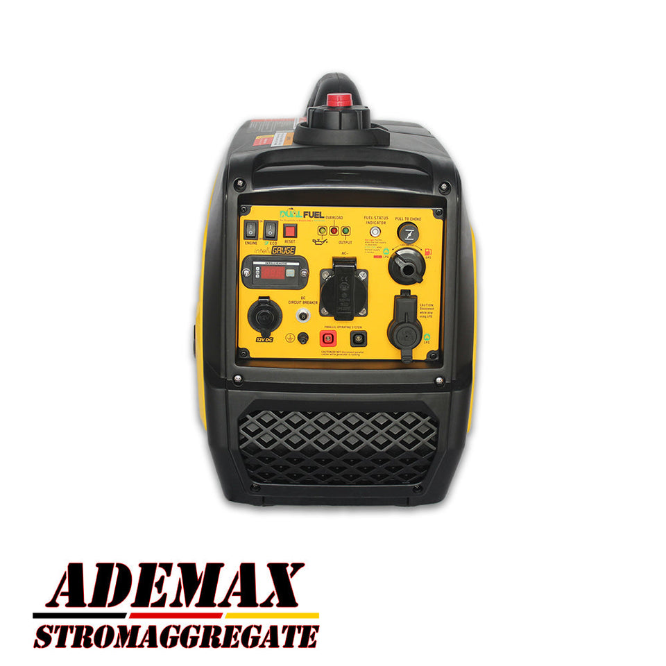 KOMPAK Inverter 2.300W Gas & Benzin KGG20Ei-DF Dual Fuel Stromerzeuger 230V