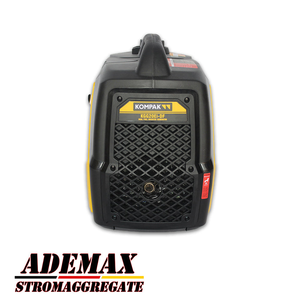 KOMPAK Inverter 2.300W Gas & Benzin KGG20Ei-DF Dual Fuel Stromerzeuger 230V