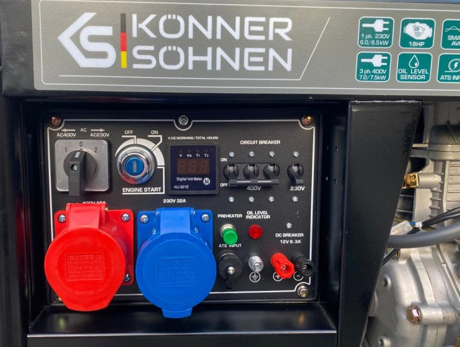 K&S Stromaggregat Stromerzeuger Diesel 7,5 KW KS9100HDE-1/3 ATSR
