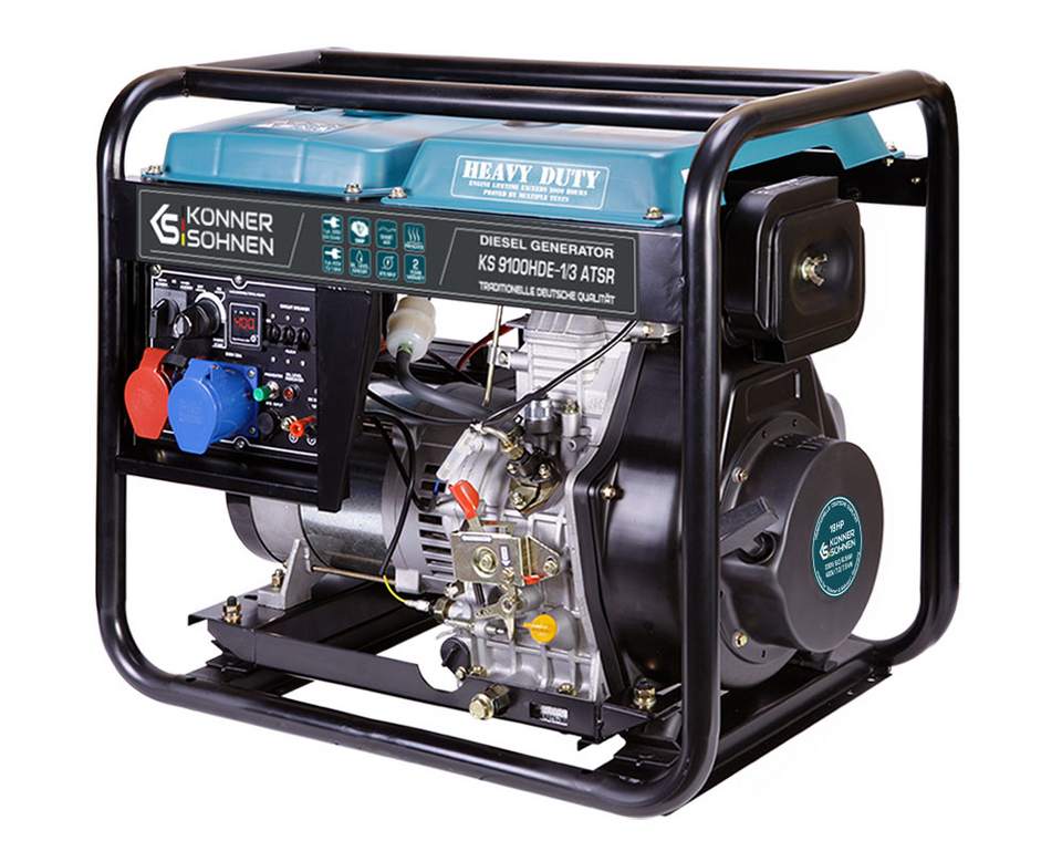 K&S Stromaggregat Stromerzeuger Diesel 7,5 KW KS9100HDE-1/3 ATSR