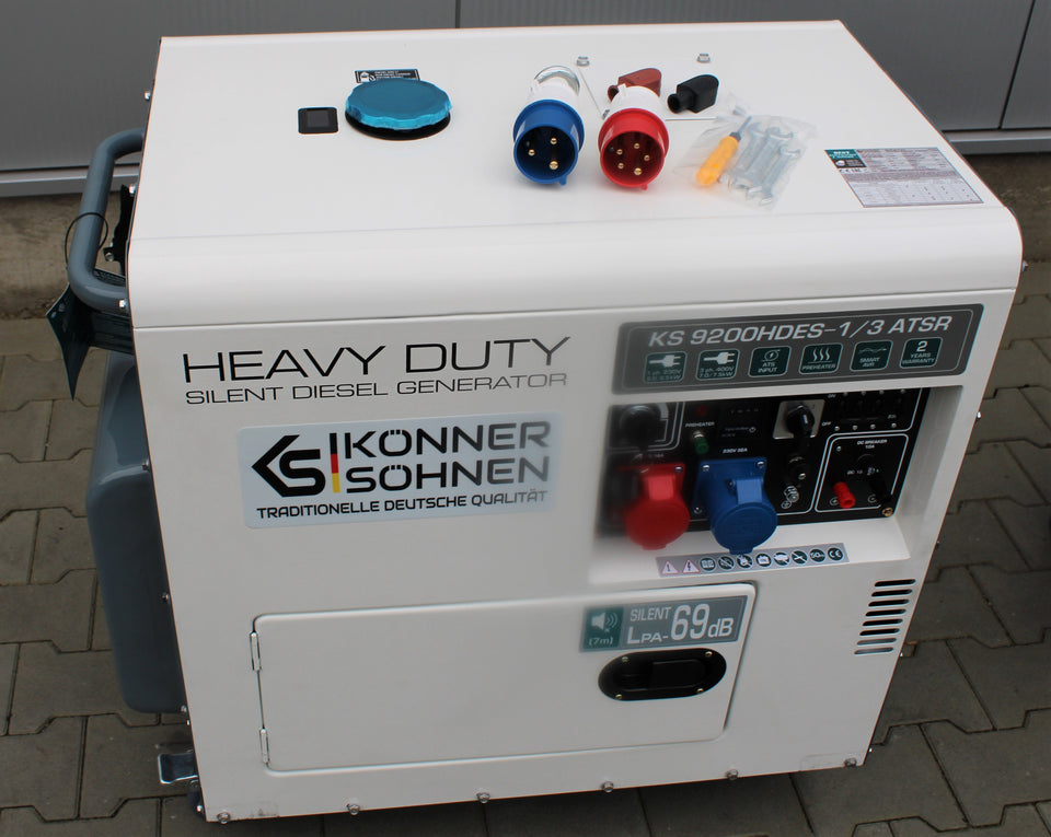 K&S 7,5 KW Diesel KS9200HDES-1/3 ATSR Stromaggregat Stromerzeuger
