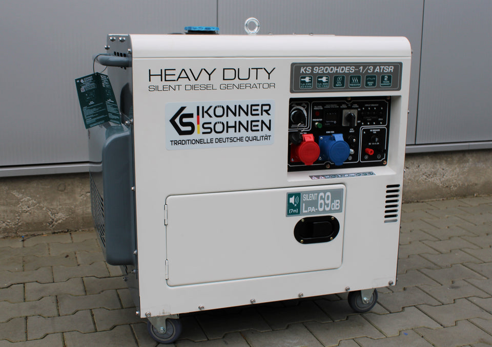 K&S 7,5 KW Diesel KS9200HDES-1/3 ATSR Stromaggregat Stromerzeuger