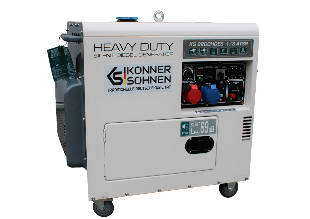 K&S 7,5 KW Diesel KS9200HDES-1/3 ATSR Stromaggregat Stromerzeuger