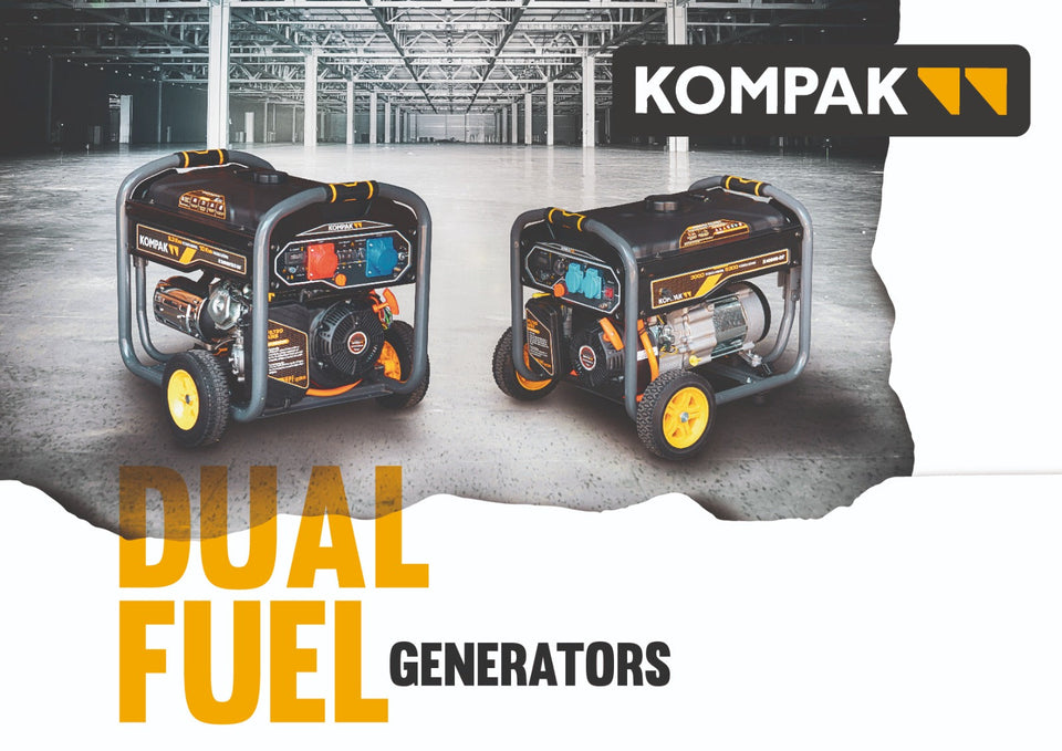 KOMPAK 10 kVA Gas & Benzin K10000TE-T-DF Stromerzeuger Stromaggregat