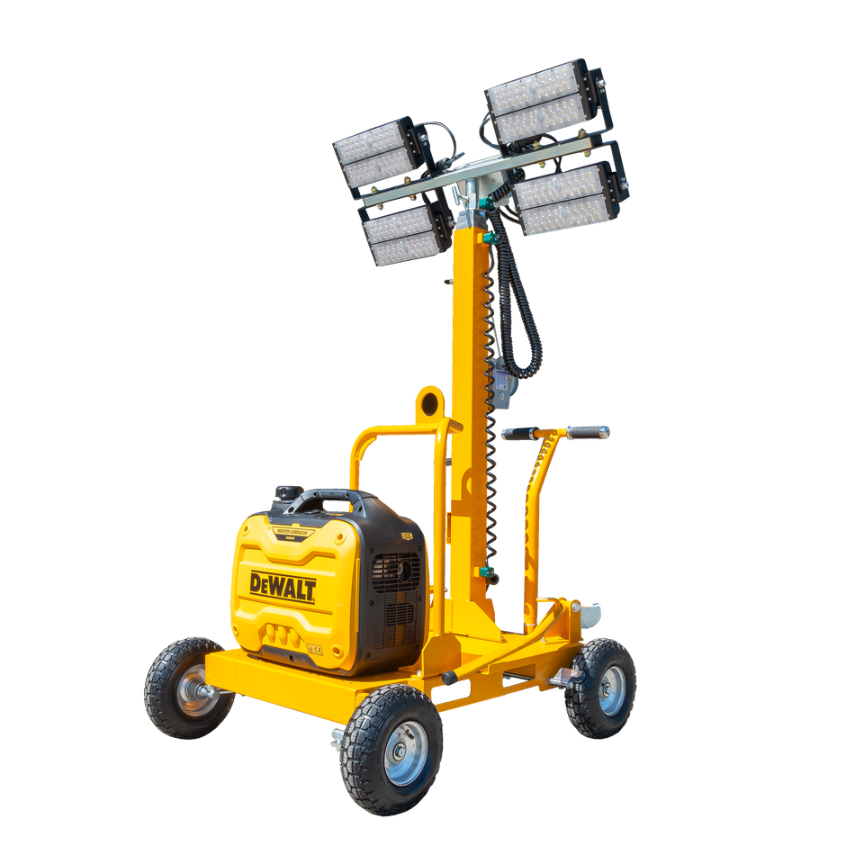 Lichtmast LT1600-LED KOMPAK für bis zu 7.500 m² | mobiler Lampenmast