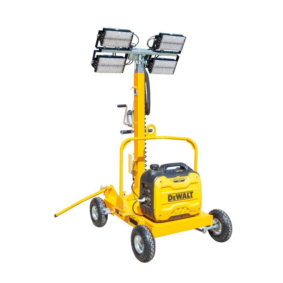 Lichtmast LT1600-LED KOMPAK für bis zu 7.500 m² | mobiler Lampenmast