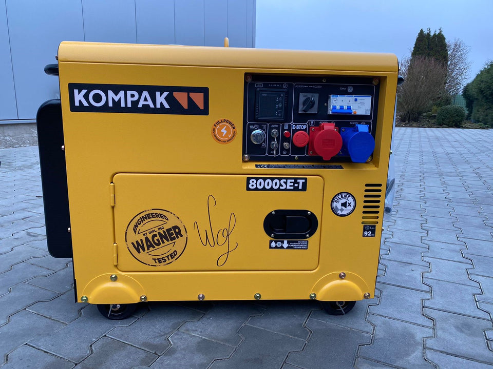 KOMPAK WAGNER Full Power 8 kVA Diesel 230&400V KW8000SE-T Stromaggregat