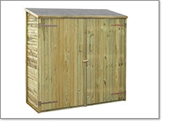 Gartenschrank - Abmessungen: 150 x 73 x 190 cm (L x B x H)