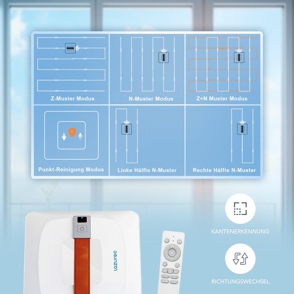 Lazurec A9 Pro Fensterputzroboter – Streifenfreie Fenster. Ganz ohne Aufwand