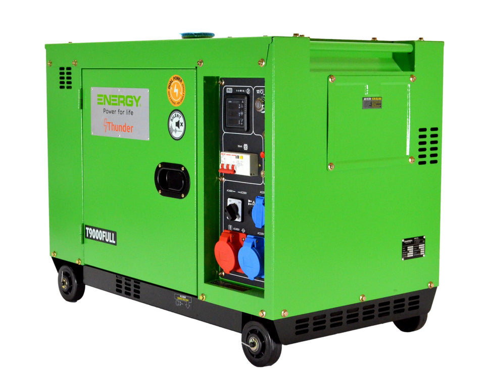 9 kvA Diesel NOT-STROMAGGREGAT STROMERZEUGER LEISE ENERGY