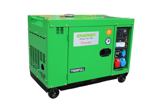 9 kvA Diesel NOT-STROMAGGREGAT STROMERZEUGER LEISE ENERGY