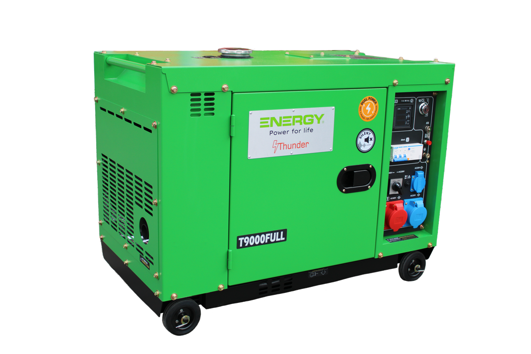 9 kvA Diesel NOT-STROMAGGREGAT STROMERZEUGER LEISE ENERGY