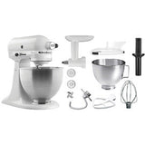 Küchenmaschine KitchenAid 5K45SSEWH weiß mit Zubehör