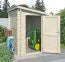 Gartenhütte / Gartenschrank / Geräteschrank "Aufgeräumt" - 28 mm Blockbohlenhaus, Grundfläche: 2,17 m², Pultdach