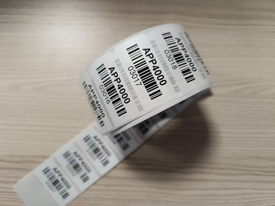 1000 Stück APP4000 Barcode Etiketten 3001-4000 für Fluke Gossen Beha Benning