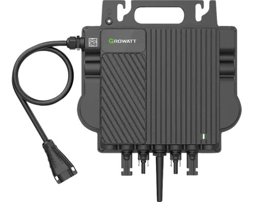 Balkonkraftwerk Set, JaSolar 2x PV-Module Bifacial Double Glas 430-455, Growatt Wechselrichter, 5m Kabel