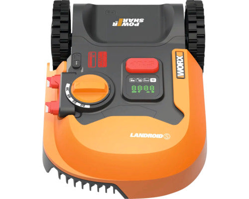 Mähroboter WORX 20V Landroid WR168E S250 für bis zu 250m² mit Begrenzungsdraht, inkl. 2Ah Akku und Ladestation