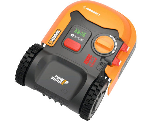 Mähroboter WORX 20V Landroid WR168E S250 für bis zu 250m² mit Begrenzungsdraht, inkl. 2Ah Akku und Ladestation