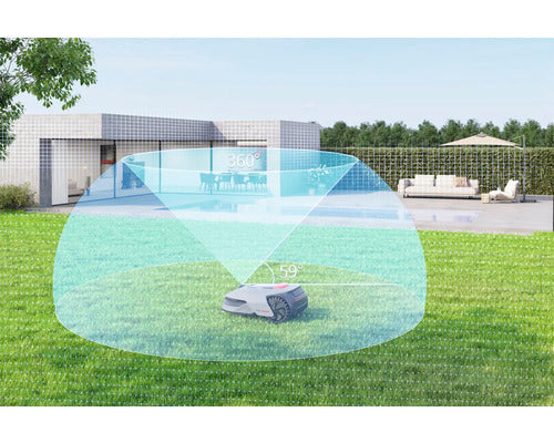 Mähroboter Dreame A1 Pro, 22cm/2000 m² mit App, ohne Begrenzungsdraht mit OmniSense™-Technologie und Intuitivem Bereichsmanagement - Kompatibel mit SMART HOME by hornbach