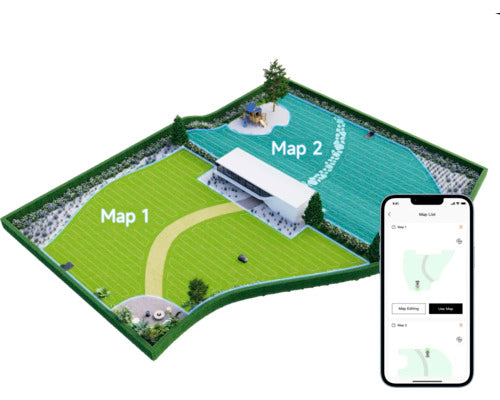 Mähroboter Dreame Mova 600, 20cm/600 m² mit App, ohne Begrenzungsdraht mit OmniSense™-Technologie und Intuitivem Bereichsmanagement