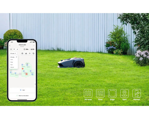 Mähroboter Dreame Mova 600, 20cm/600 m² mit App, ohne Begrenzungsdraht mit OmniSense™-Technologie und Intuitivem Bereichsmanagement