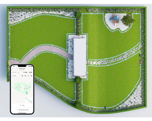 Mähroboter Dreame Mova 600, 20cm/600 m² mit App, ohne Begrenzungsdraht mit OmniSense™-Technologie und Intuitivem Bereichsmanagement