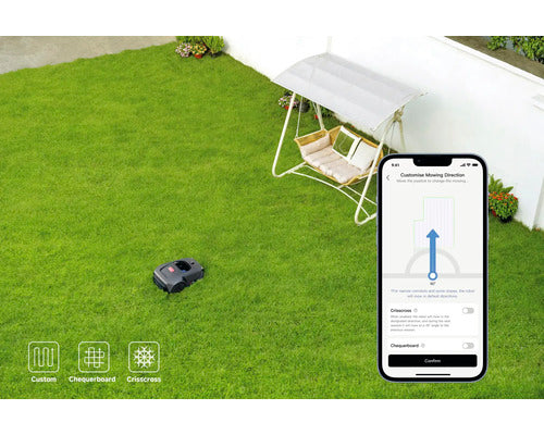 Mähroboter Dreame Mova 600, 20cm/600 m² mit App, ohne Begrenzungsdraht mit OmniSense™-Technologie und Intuitivem Bereichsmanagement