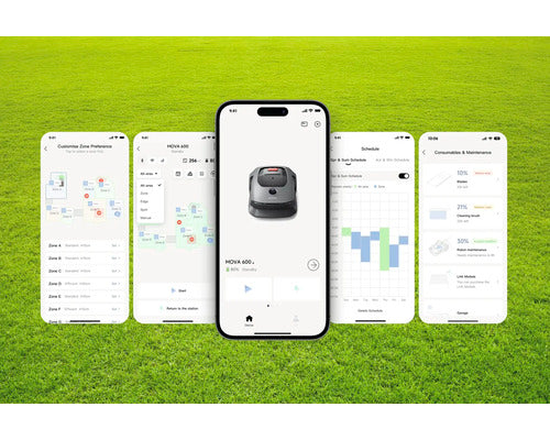 Mähroboter Dreame Mova 600, 20cm/600 m² mit App, ohne Begrenzungsdraht mit OmniSense™-Technologie und Intuitivem Bereichsmanagement