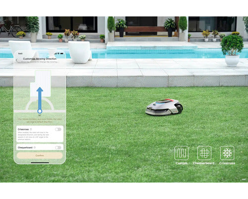 Mähroboter Dreame A2, 22cm/3000 m² mit App, ohne Begrenzungsdraht mit OmniSense™-Technologie und Intuitivem Bereichsmanagement - Kompatibel mit SMART HOME by hornbach