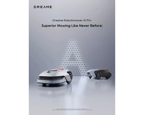 Mähroboter Dreame A1 Pro, 22cm/2000 m² mit App, ohne Begrenzungsdraht mit OmniSense™-Technologie und Intuitivem Bereichsmanagement - Kompatibel mit SMART HOME by hornbach