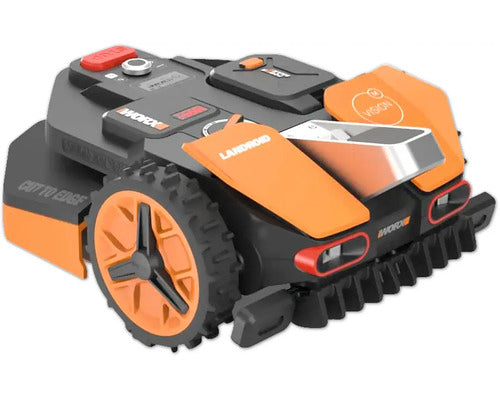 Akku-Mähroboter WORX 20V Landroid Vision M600 18cm/600m² inkl. 2Ah Akku und Ladestation, AI Rasenmäher Roboter ohne Begrenzungskabel (WLAN & Bluetooth, aktive Hindernisvermeidung mit KI-Technologie, Igelschutz)